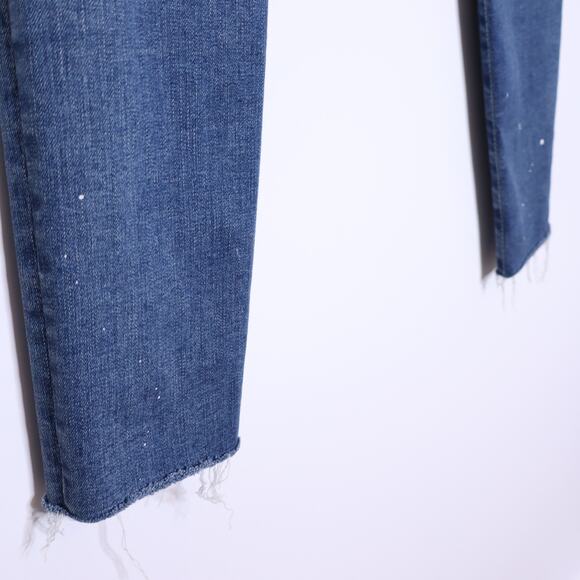 ADRIANO GOLDSCHMIED Legging Ankle Splatter Distressed Jeans Blue Women's 27R - Picture 9 of 14